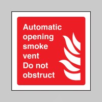 Automatic Opening Smoke Vent - Do Not Obstruct