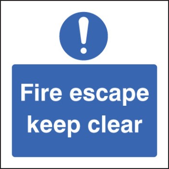 Fire Escape Keep Clear