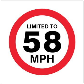 Limited to 58mph