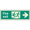 Inclusive Disabled Fire Exit Design - Arrow Right