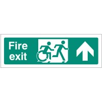 Inclusive Disabled Fire Exit Design - Arrow Up