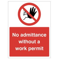 No Admittance without a Work permit