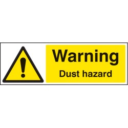 Warning - Dust Hazard