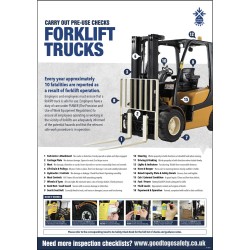 Forklift Inspection Checklist - Poster (A2)