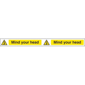 Mind Your Head - Self Adhesive Vinyl - 400 x 35mm