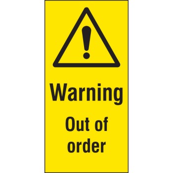 Out of Order - Cover-Up Sign