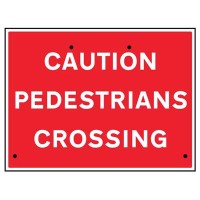 Re-Flex Sign - Caution - Pedestrians Crossing