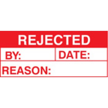 Rejected Labels (Roll of 100)