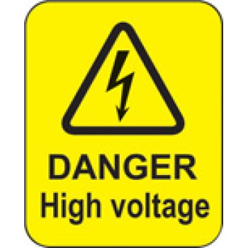 Danger - High Voltage Labels