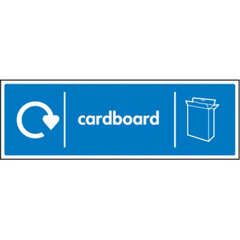 Cardboard - WRAP Recycling Sign