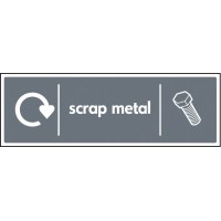 Scrap Metal - WRAP Recycling Sign