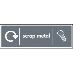 Scrap Metal - WRAP Recycling Sign