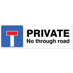 Private - No Through Road