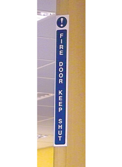 Fire Door Keep Shut - Door Edge Sign